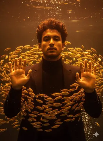 Underwater Reflections in Style - copy paste viral AI prompt