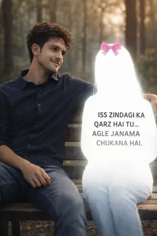 Romantic Outdoor Portrait with Illustrated Twist - copy paste viral AI prompt