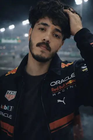 red bull racing jacket boy - copy paste viral AI prompt