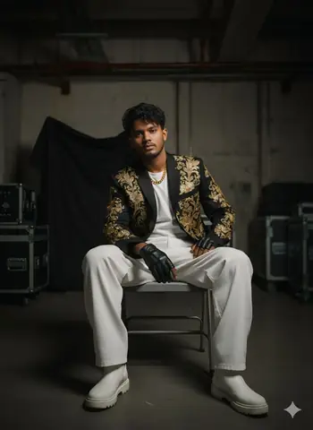 black blazer indian man - copy paste viral AI prompt