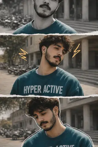 hyper active sweatshirt boy - copy paste viral AI prompt