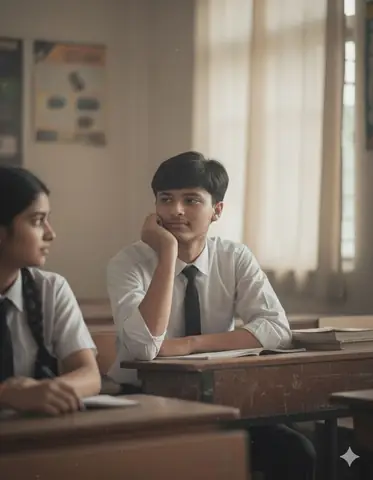 boy girl classroom - copy paste viral AI prompt