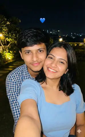 couple nighttime selfie - copy paste viral AI prompt