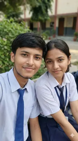 school couple selfie - copy paste viral AI prompt