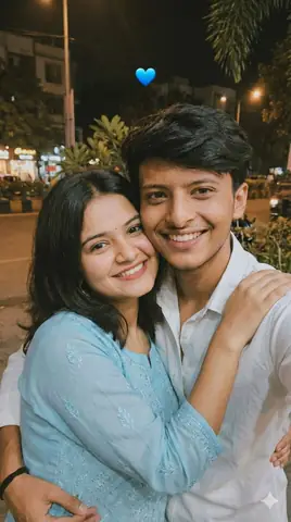 couple nighttime selfie - copy paste viral AI prompt