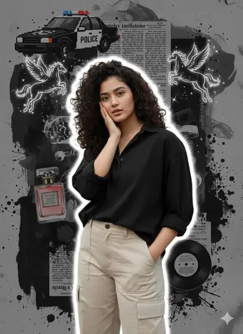 Grunge Chic Fan Style Posing - copy paste viral AI prompt