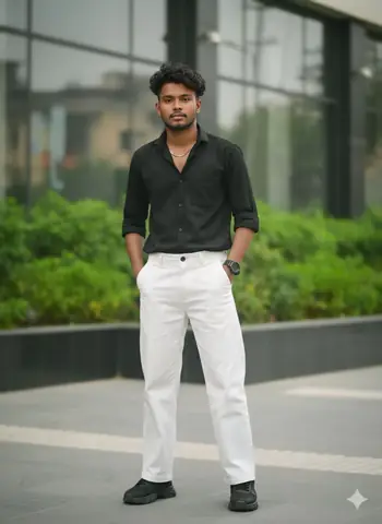 Black Shirt Boy - copy paste viral AI prompt