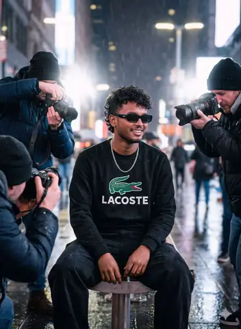 Lacoste Sweatshirt Boy - copy paste viral AI prompt