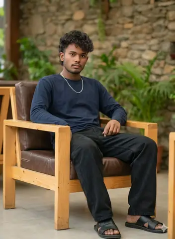 Dark Navy Shirt Boy - copy paste viral AI prompt