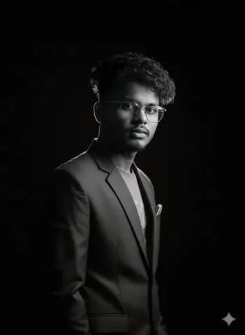Man White Shirt Black Glasses - copy paste viral AI prompt