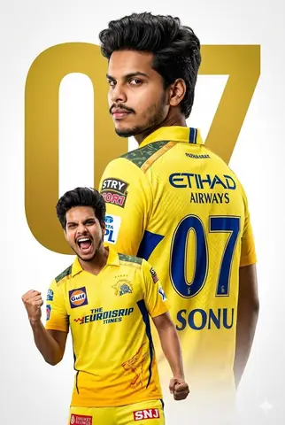 MS Dhoni Jersey Boy - copy paste viral AI prompt