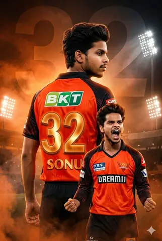 Sunrisers Hyderabad Boy - copy paste viral AI prompt