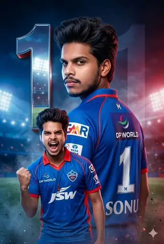 Delhi Capitals Jersey Boy - copy paste viral AI prompt