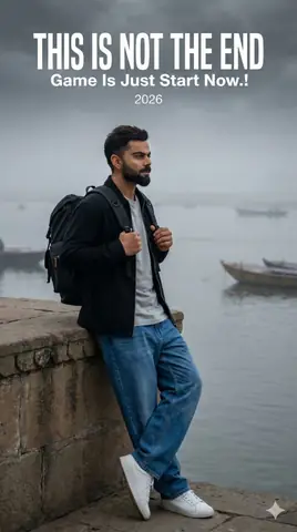 Black Jacket Boy Waterfront - copy paste viral AI prompt
