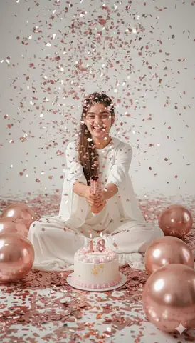 Happy girl birthday celebration gemini prompt - copy paste on Gemini AI