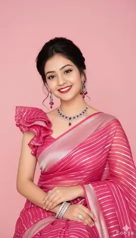 Beautiful Saree Girl Closeup gemini prompt - copy paste on Gemini AI