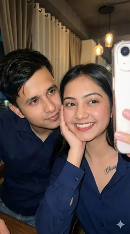 Romantic couple mirror selfie gemini prompt - copy paste on Gemini AI