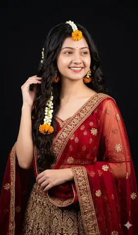 Beautiful Indian Radha Girl Gemini Prompt - copy paste on Gemini AI