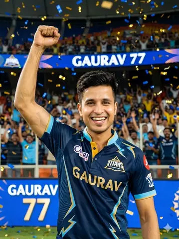 Virat Kohli Gt Navy Jersey Celebration Gemini Prompt - copy paste on Gemini AI