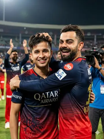 Virat Kohli Rcb Jersey Young Boy Gemini Prompt - copy paste on Gemini AI