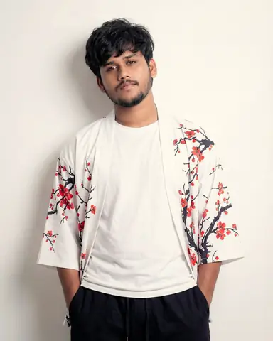 Indian Boy White Haori Jacket Gemini Prompt - copy paste on Gemini AI