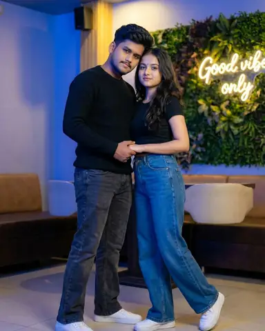 Couple mirror selfie romantic gemini prompt - copy paste on Gemini AI