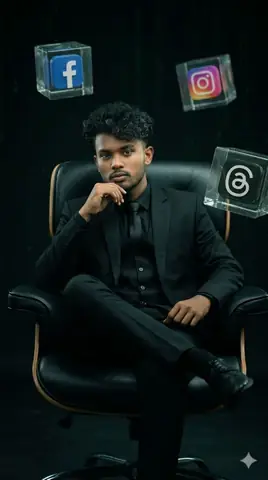 viral boy sitting in black tech chair gemini prompt - copy paste on Gemini AI