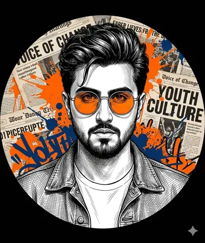 Indian Boy Vintage Sunglasses Gemini Prompt - copy paste on Gemini AI