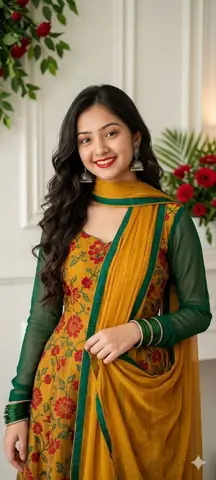 Elegant Girl Traditional Saree Gemini Prompt - copy paste on Gemini AI