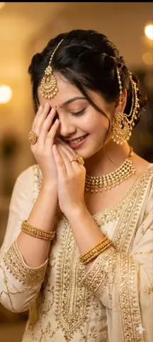 Elegant Indian Woman Traditional Gemini Prompt - copy paste on Gemini AI