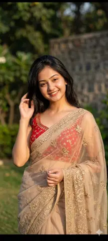 Beautiful Indian Woman Saree Girl Gemini Prompt - copy paste on Gemini AI
