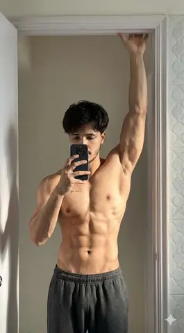 Muscular boy mirror selfie gemini prompt - copy paste on Gemini AI