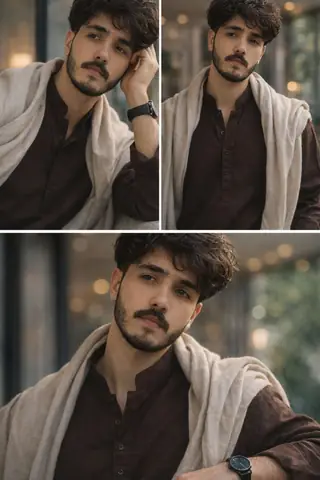 Viral Boy Gemini Prompt Deep Chocolate Brown Kurta gemini prompt - copy paste on Gemini AI