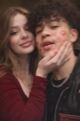 Blurry Accidental Selfie Girl Holds Chin Gemini Prompt - copy paste viral AI prompt