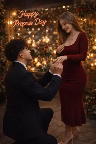 Romantic Couple Propose Day Gemini Prompt - copy paste viral AI prompt