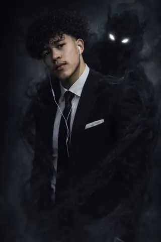 Dark Fantasy Anime Boy Shadowy Gemini Prompt - copy paste viral AI prompt