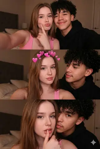 Romantic Couple Bedroom Selfie Gemini Prompt - copy paste viral AI prompt
