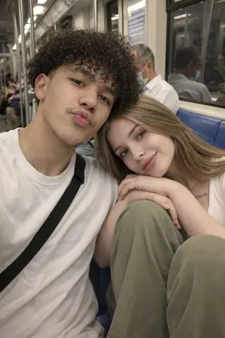Viral Girl Subway Selfie Candid Gemini Prompt - copy paste viral AI prompt