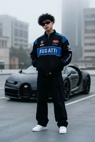 Ultra-Realistic Street Fashion Bugatti Chibi Figurine Gemini Prompt - copy paste viral AI prompt