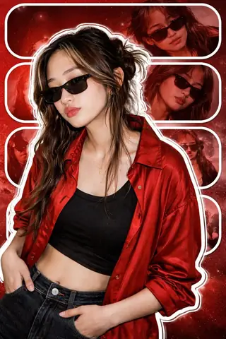 Viral Girl Sunglasses Gemini Prompt - copy paste viral AI prompt