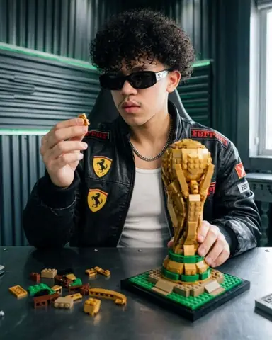 Virat Kohli Introspective Lego World Cup Gemini Prompt - copy paste viral AI prompt