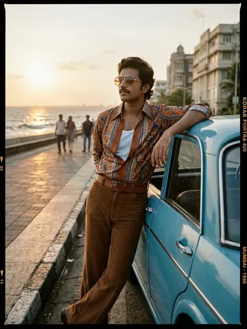 1980s Vintage Bollywood Classic Cinema AI Prompt - copy paste viral AI prompt preview