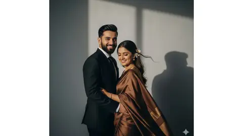 Elegant Couple Portrait - copy paste viral AI prompt
