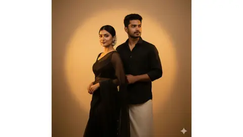 Warm Aesthetic Gemini Couple Portrait - copy paste viral AI prompt