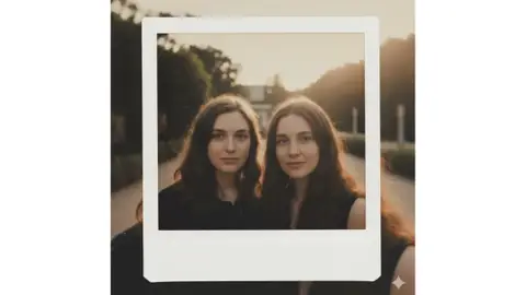 gemini ai polaroid cute pose white curtain portrait - copy paste viral AI prompt