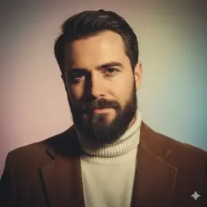 gemini ai male portrait 80s filmlook pastelstudio - copy paste viral AI prompt