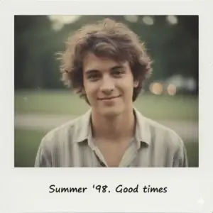 Polaroid Portrait With Faded Tones and Nostalgic Smile - copy paste viral AI prompt