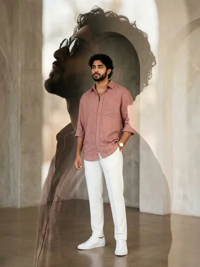 Cinematic Double-Exposure High Fashion Portrait AI Prompt for Gemini