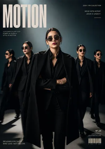 Cinematic Streetwear Editorial Poster - Gemini copy paste AI prompt example for fashion, cinematic