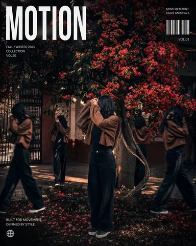 Cinematic Streetwear Editorial Poster - Gemini copy paste AI prompt example for fashion, cinematic
